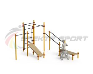 Купить Спортивный комплекс для инвалидов-колясочников WRK-D20_76mm в Арзамасе 