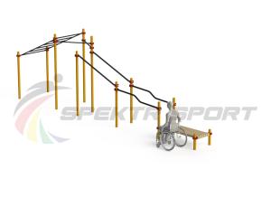 Купить Спортивный комплекс для инвалидов-колясочников WRK-D22_76mm в Арзамасе 